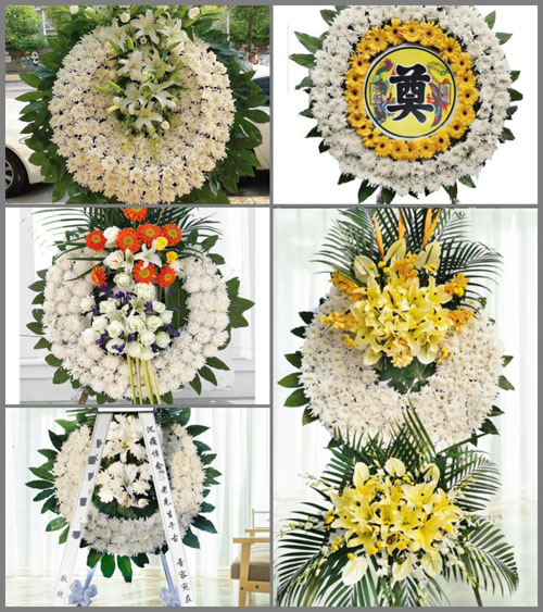 湖南常德武陵区芦荻山乡李白溪村花圈速递
